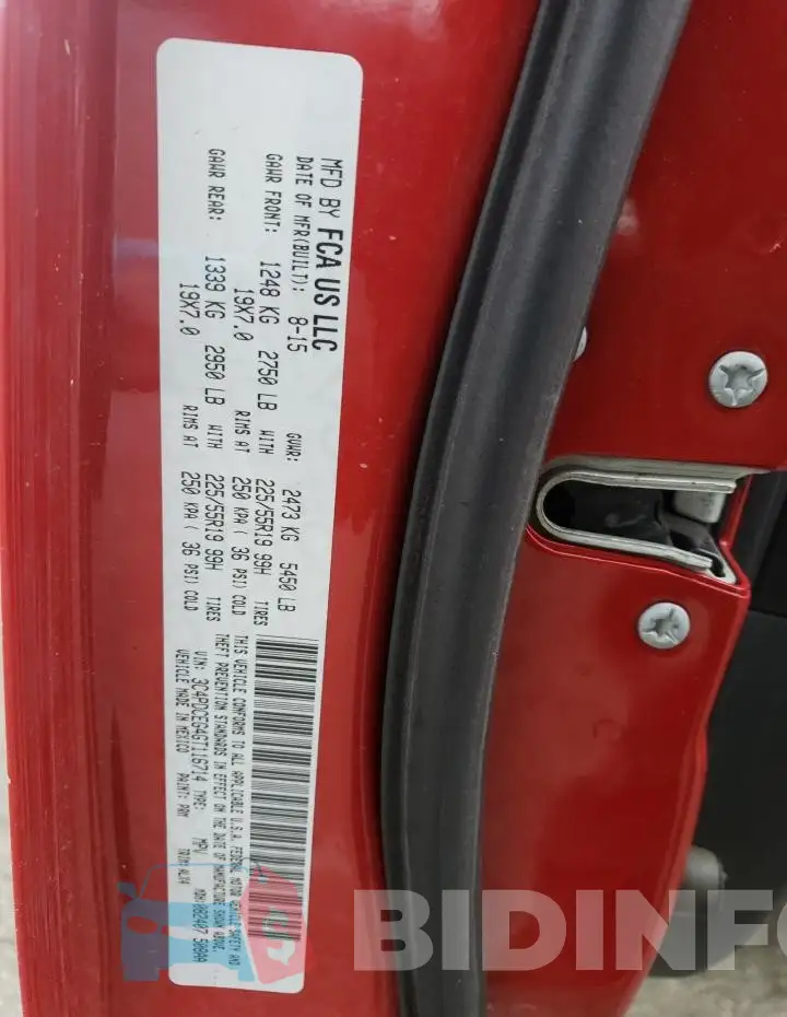 3C4PDCEG4GT116714 Photo# 13