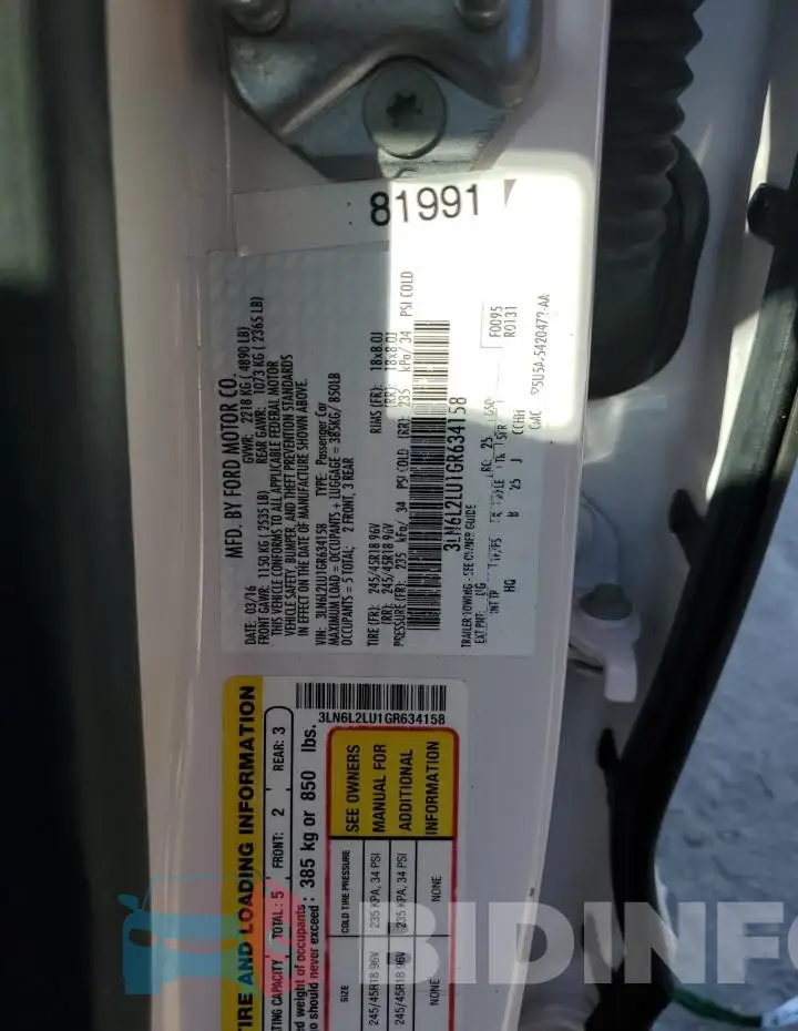 3LN6L2LU1GR634158 Photo# 12
