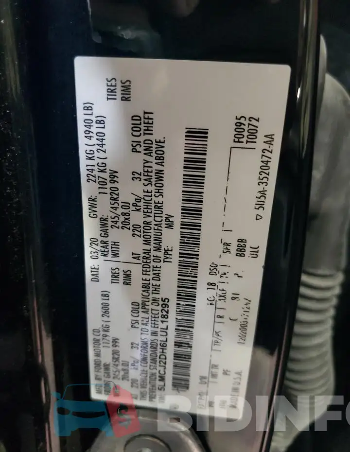 5LMCJ2DH6LUL18295 Photo# 12