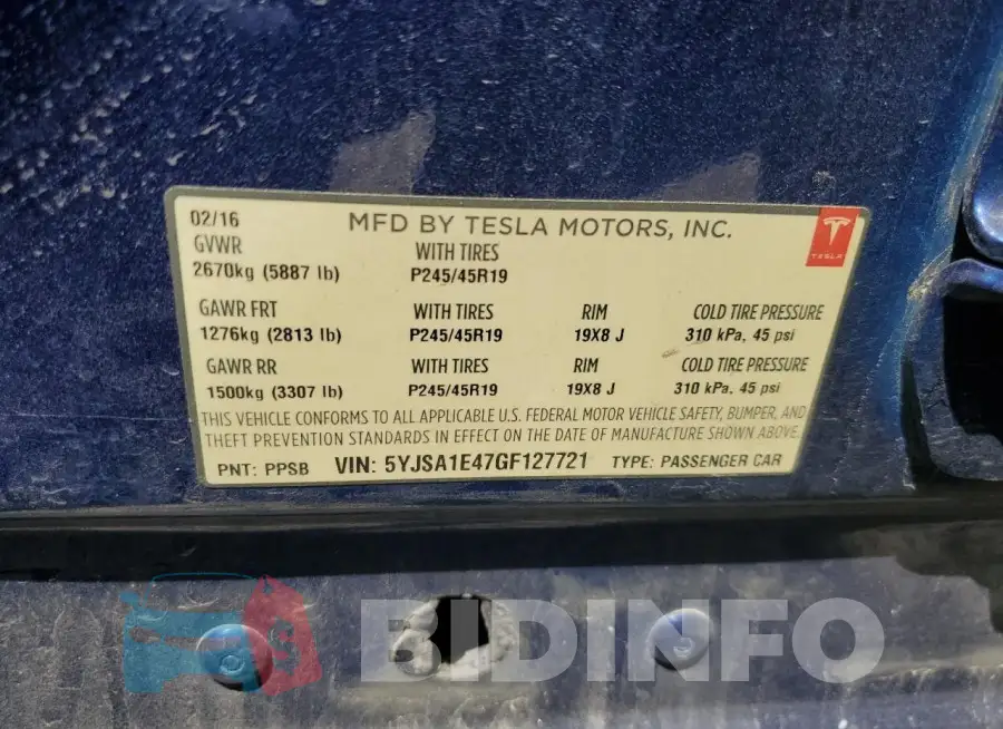 5YJSA1E47GF127721 Photo# 13