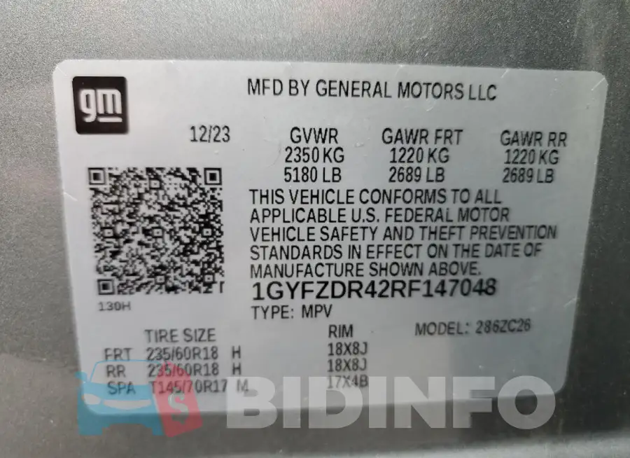 1GYFZDR42RF147048 Photo# 14