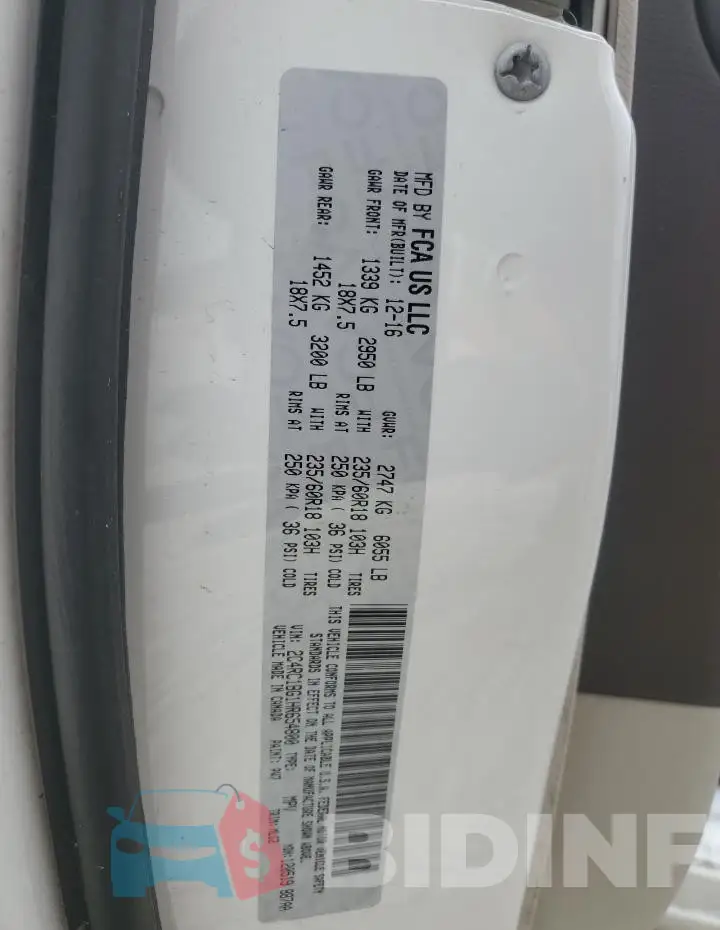 2C4RC1BG1HR654800 Photo# 13