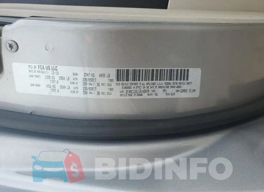 2C4RC1DG1LR145070 Photo# 13