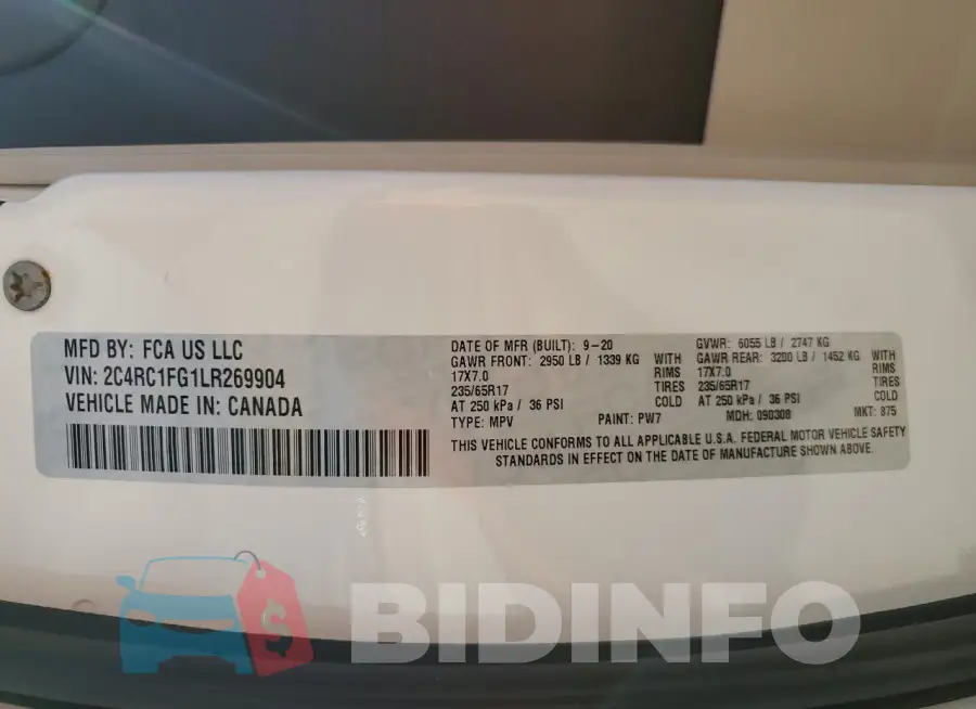 2C4RC1FG1LR269904 Photo# 13