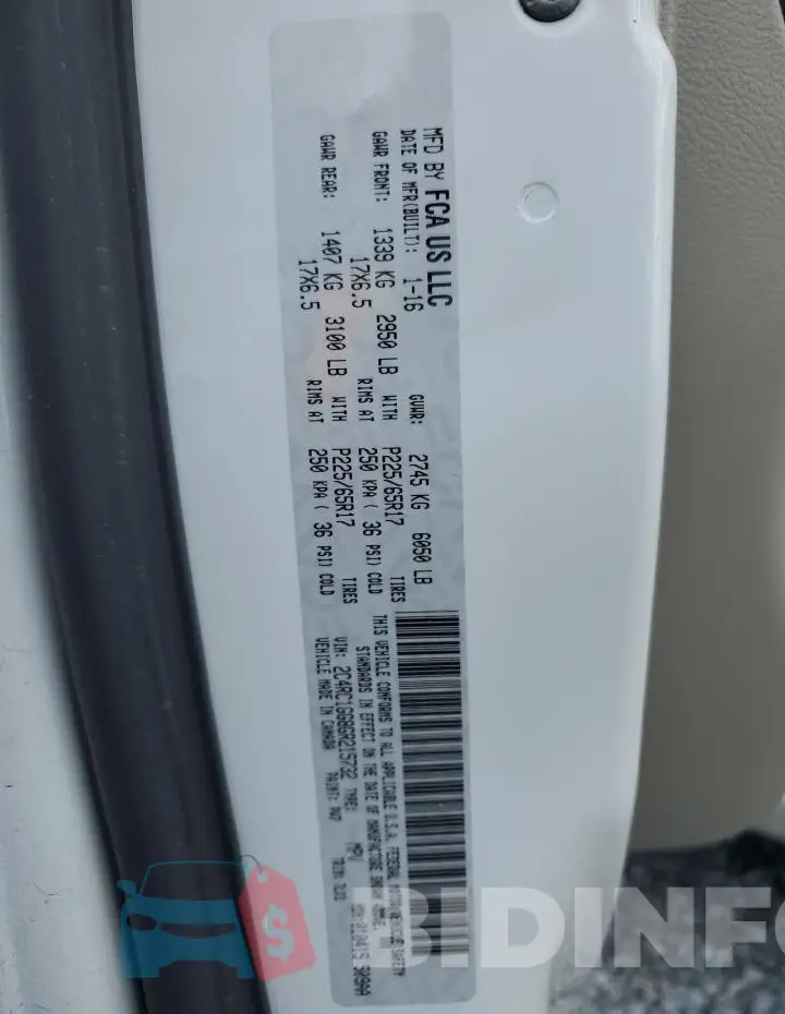 2C4RC1GG8GR215732 Photo# 13