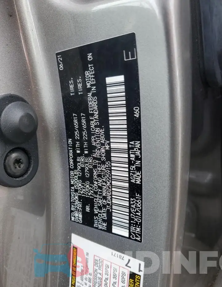 JTJDARDZ2M2259155 Photo# 14