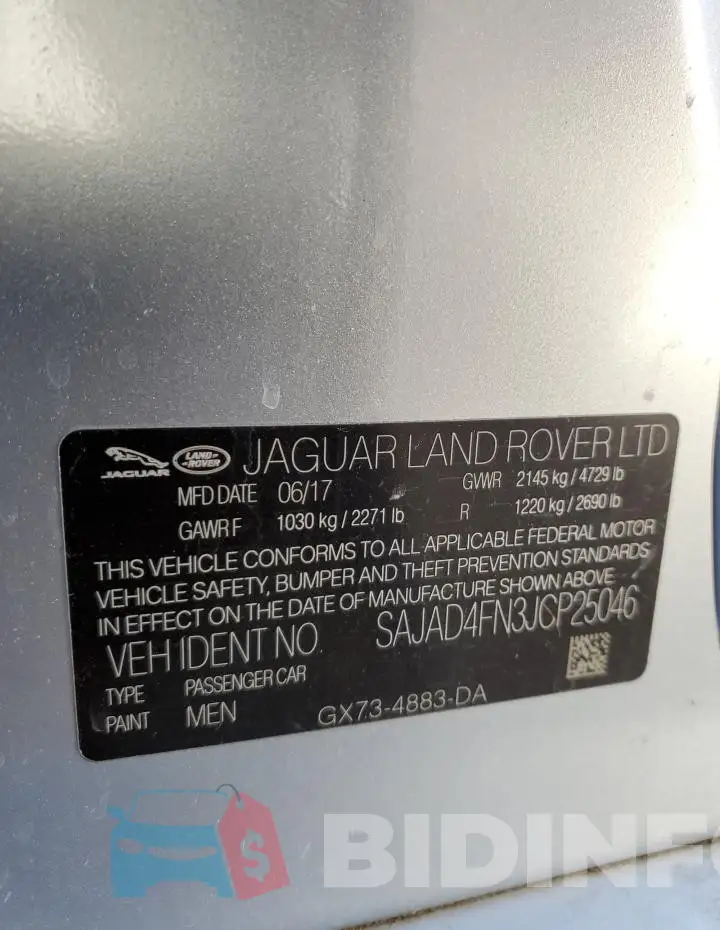 SAJAD4FN3JCP25046 Photo# 12