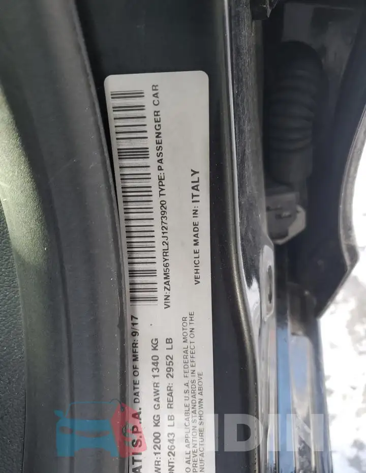 ZAM56YRL2J1273920 Photo# 12