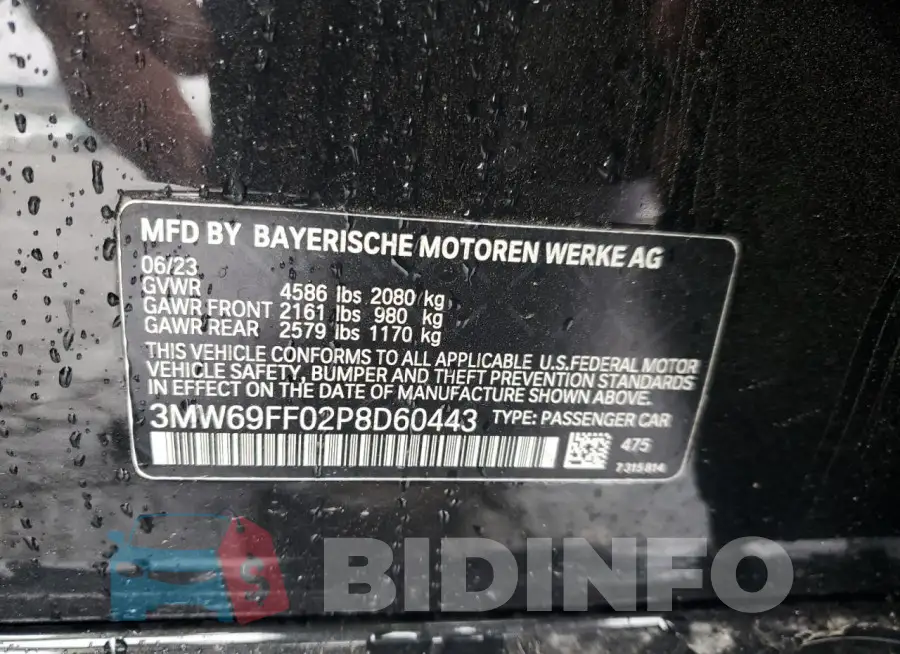 3MW69FF02P8D60443 Photo# 12