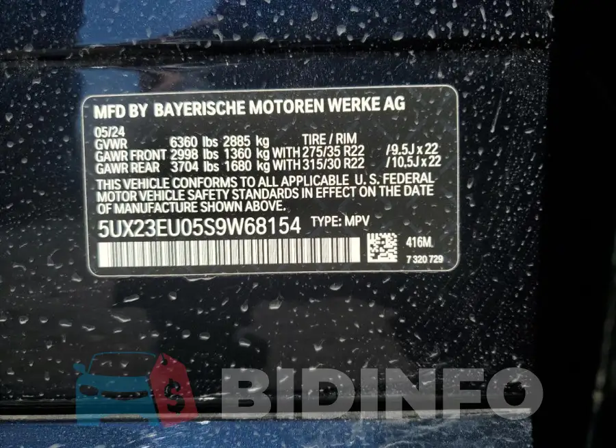 5UX23EU05S9W68154 Photo# 13
