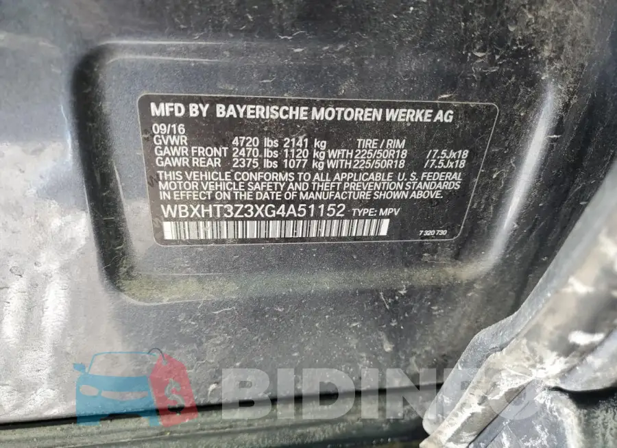 WBXHT3Z3XG4A51152 Photo# 12
