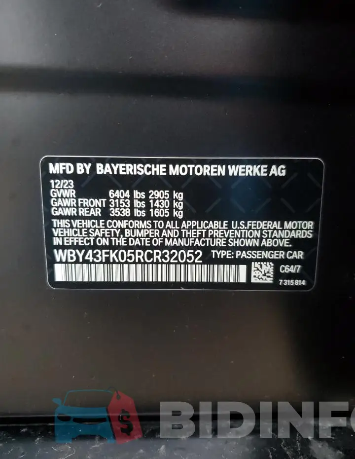 WBY43FK05RCR32052 Photo# 12