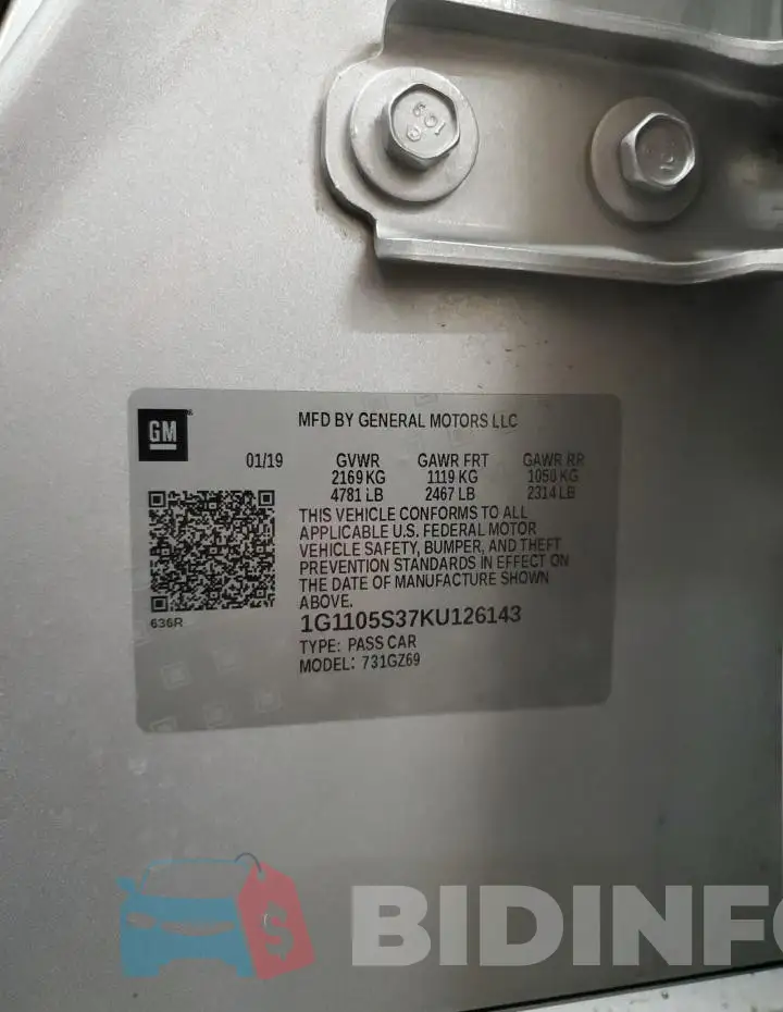 1G1105S37KU126143 Photo# 12