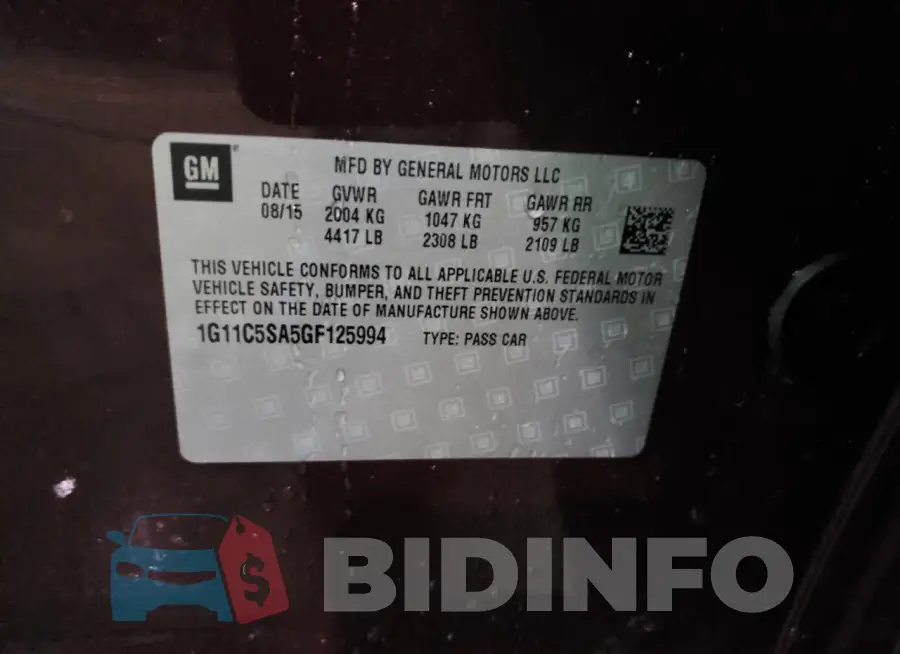 1G11C5SA5GF125994 Photo# 12