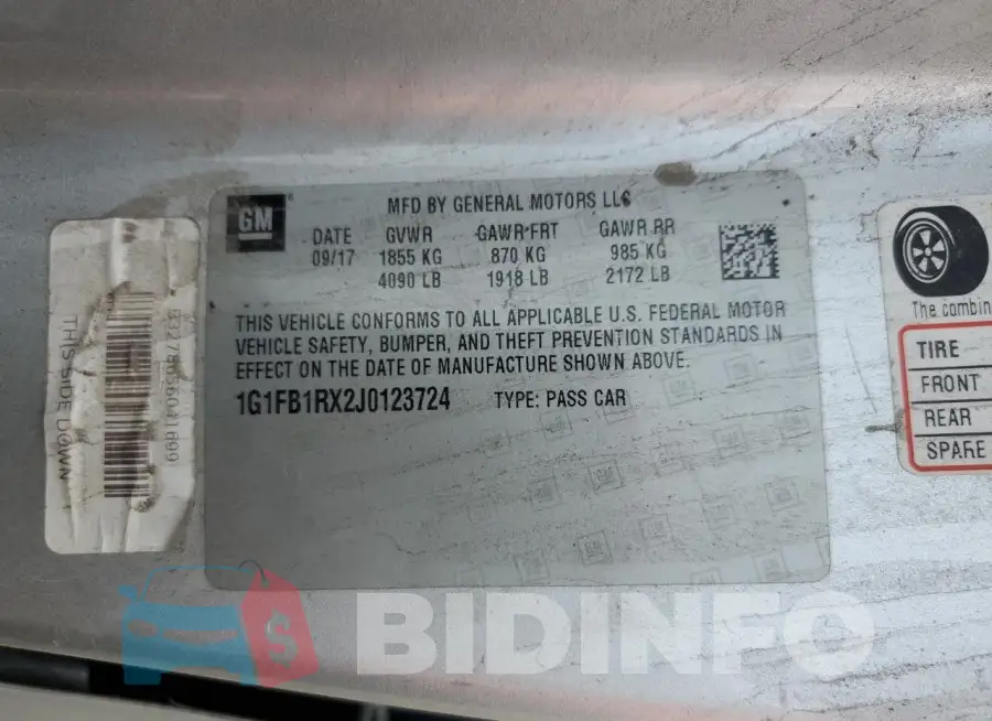 1G1FB1RX2J0123724 Photo# 12