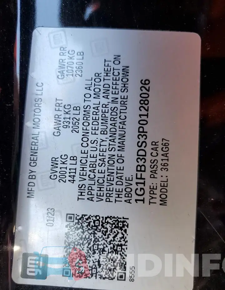 1G1FB3DS3P0128026 Photo# 12
