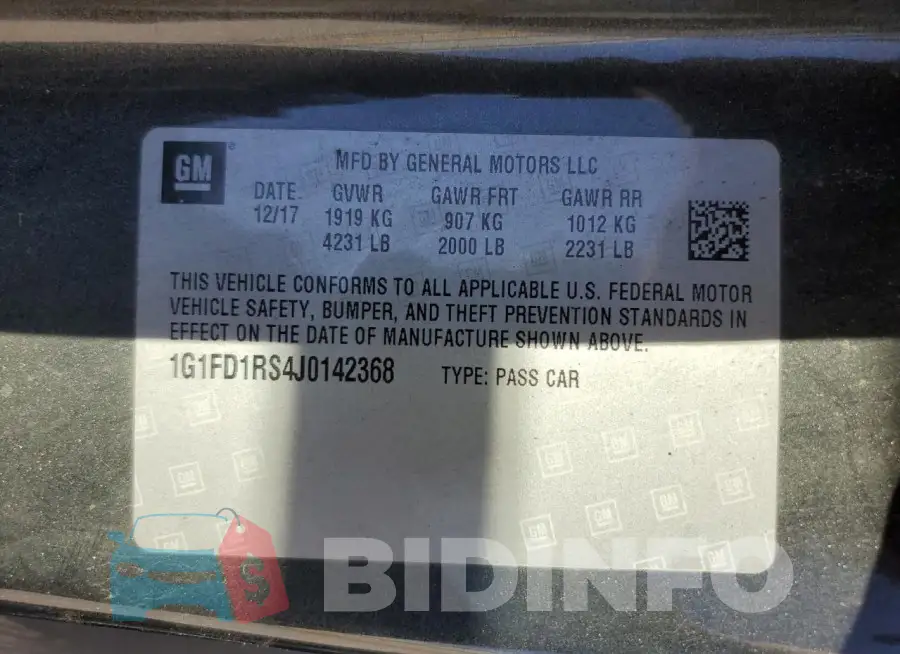 1G1FD1RS4J0142368 Photo# 12