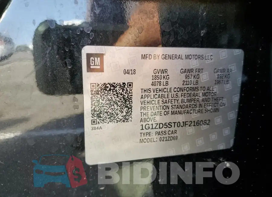 1G1ZD5ST0JF216082 Photo# 12