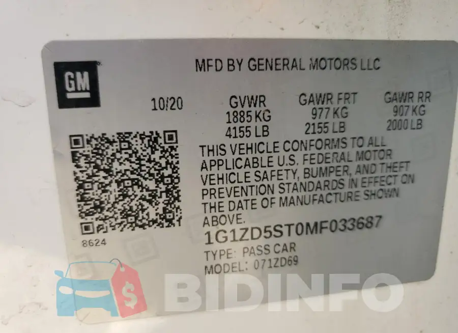1G1ZD5ST0MF033687 Photo# 12