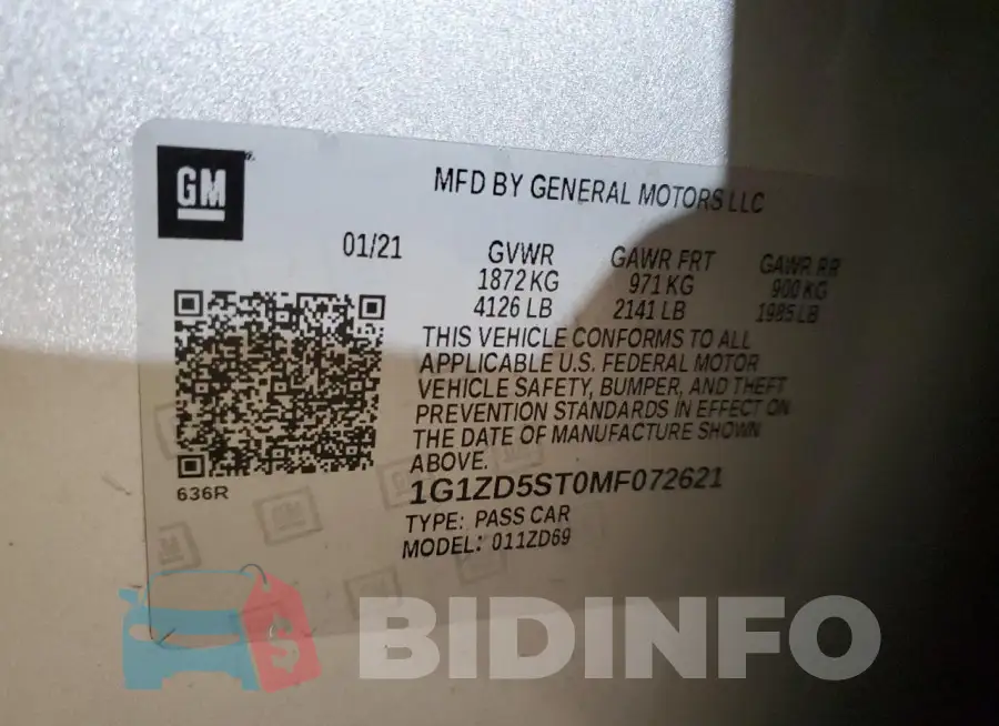 1G1ZD5ST0MF072621 Photo# 12