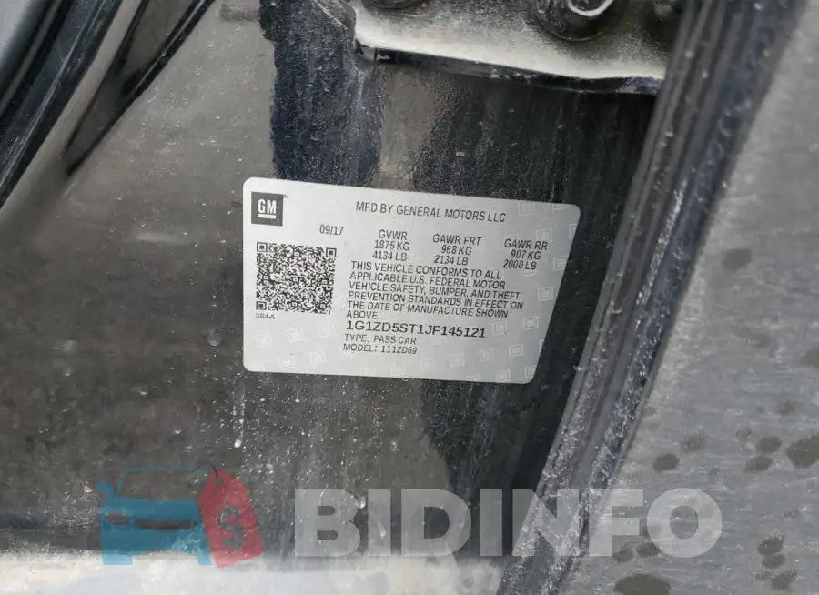 1G1ZD5ST1JF145121 Photo# 12