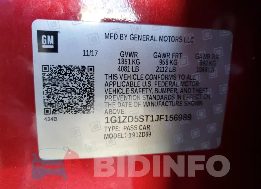 1G1ZD5ST1JF156989 Photo# 12