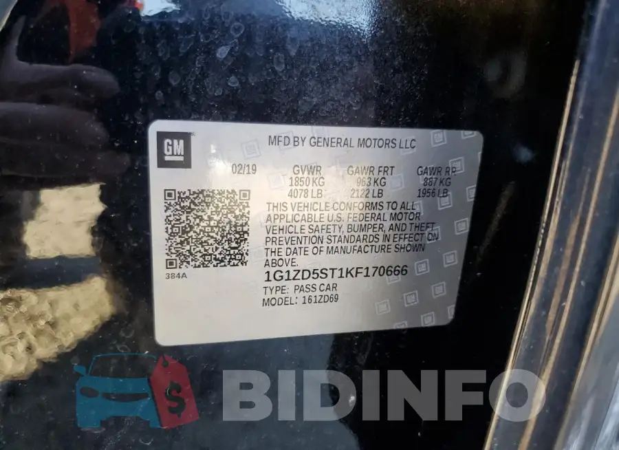 1G1ZD5ST1KF170666 Photo# 12
