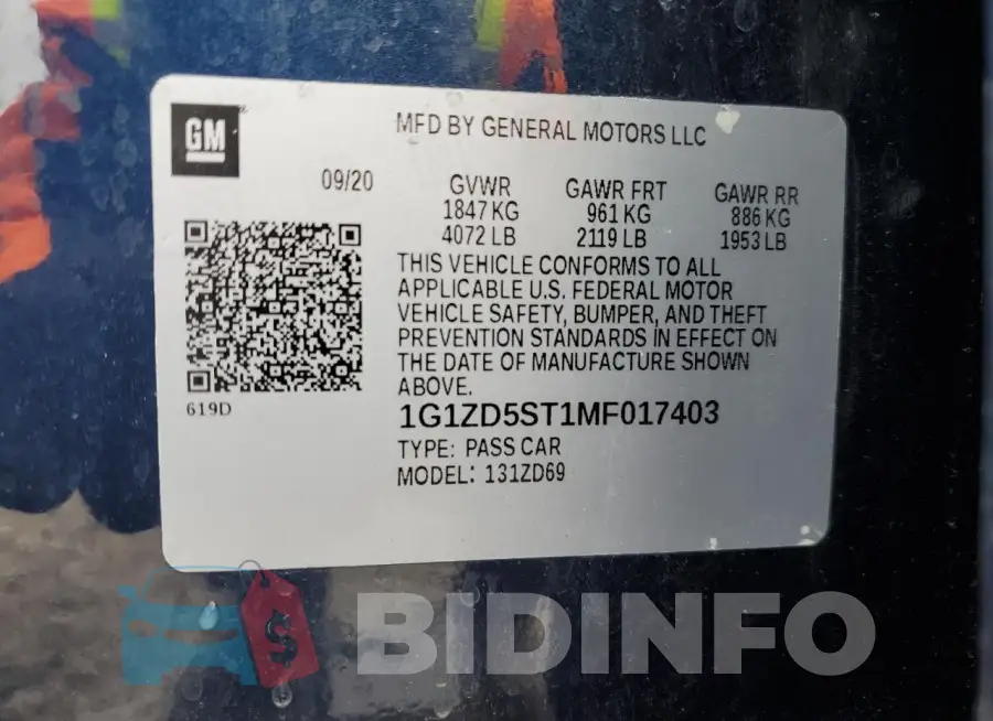 1G1ZD5ST1MF017403 Photo# 12