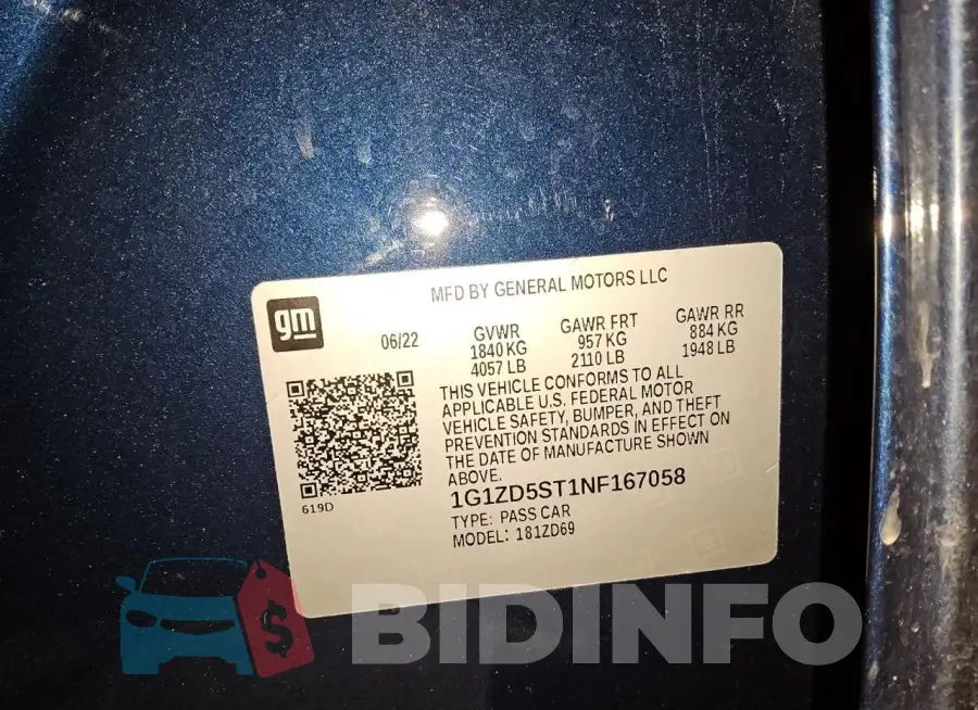 1G1ZD5ST1NF167058 Photo# 12