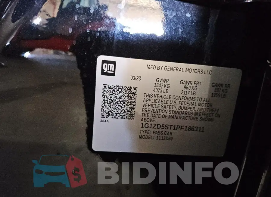 1G1ZD5ST1PF186311 Photo# 13