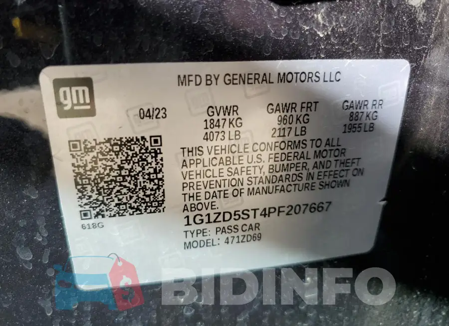 1G1ZD5ST4PF207667 Photo# 13