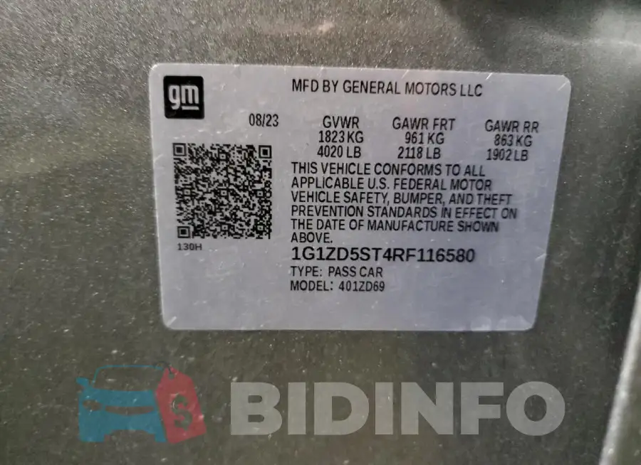 1G1ZD5ST4RF116580 Photo# 13