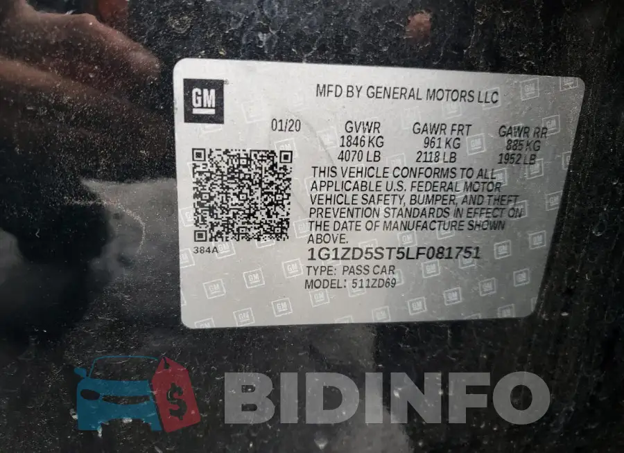 1G1ZD5ST5LF081751 Photo# 13