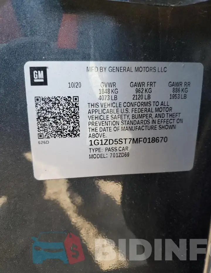 1G1ZD5ST7MF018670 Photo# 13