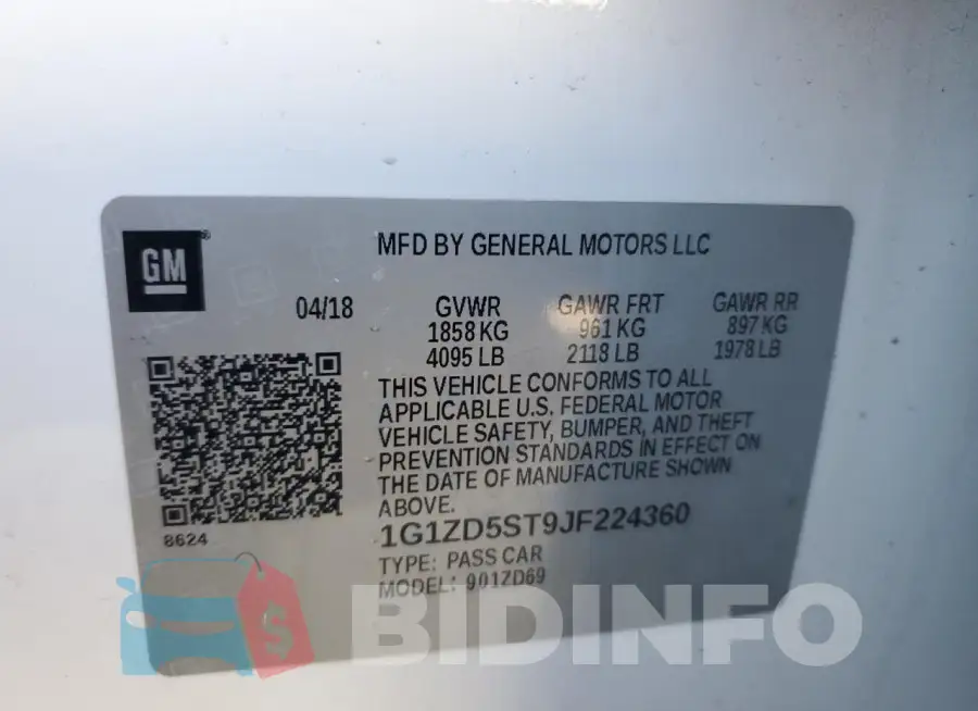1G1ZD5ST9JF224360 Photo# 12