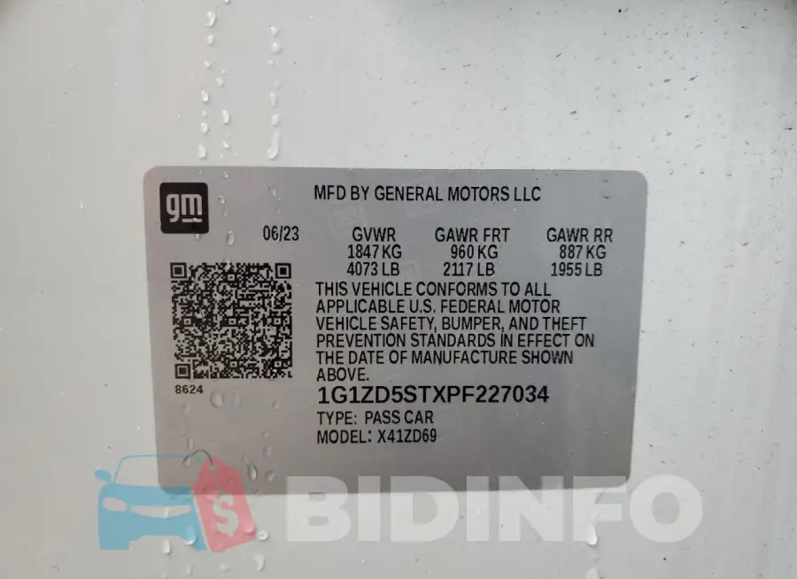 1G1ZD5STXPF227034 Photo# 13