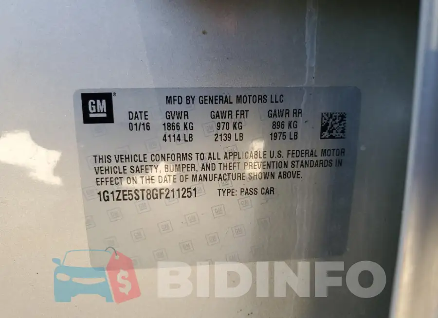 1G1ZE5ST8GF211251 Photo# 12