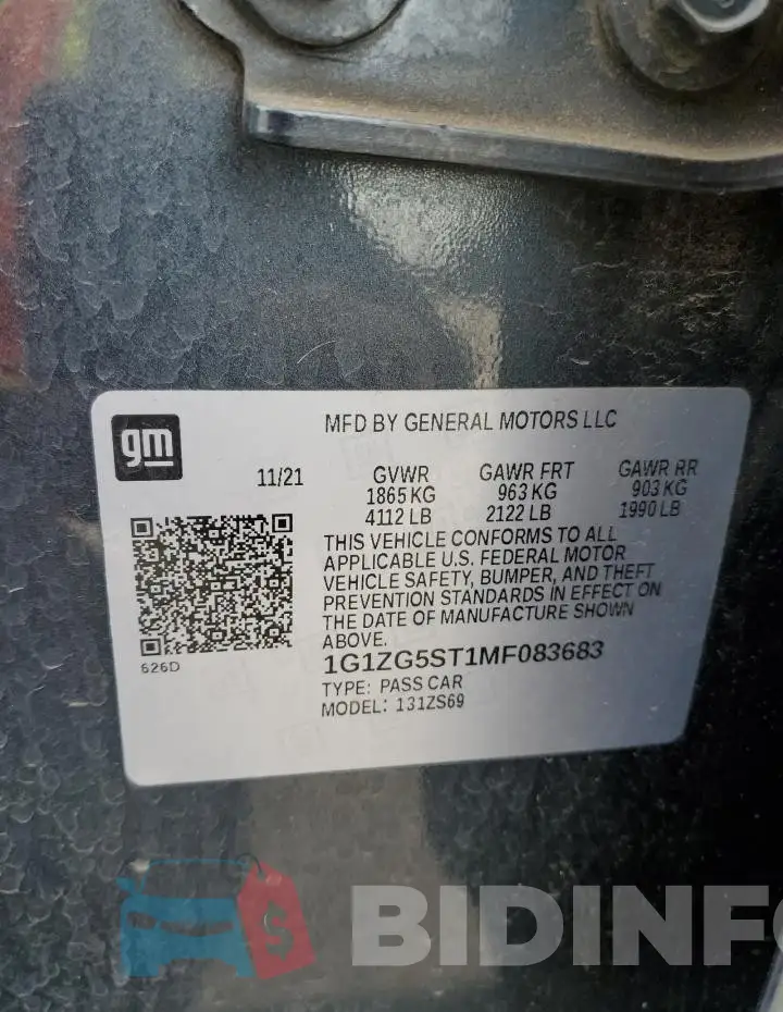 1G1ZG5ST1MF083683 Photo# 12