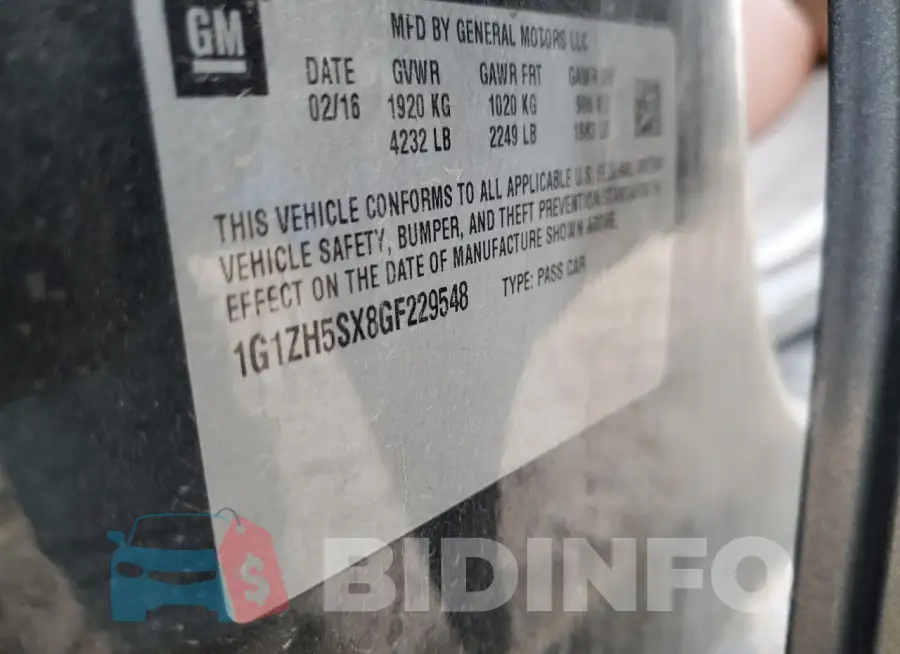 1G1ZH5SX8GF229548 Photo# 12