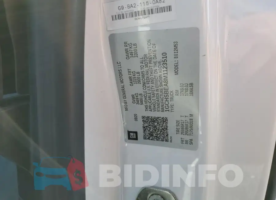 1GCHSBEA8M1123510 Photo# 12