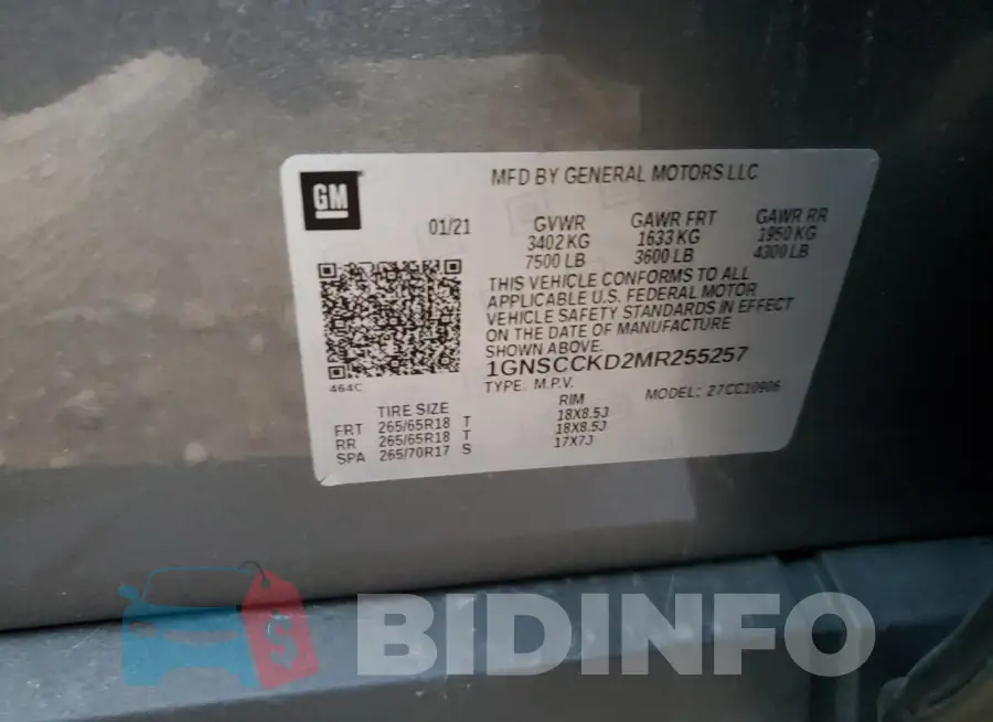 1GNSCCKD2MR255257 Photo# 13