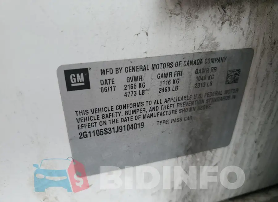2G1105S31J9104019 Photo# 12
