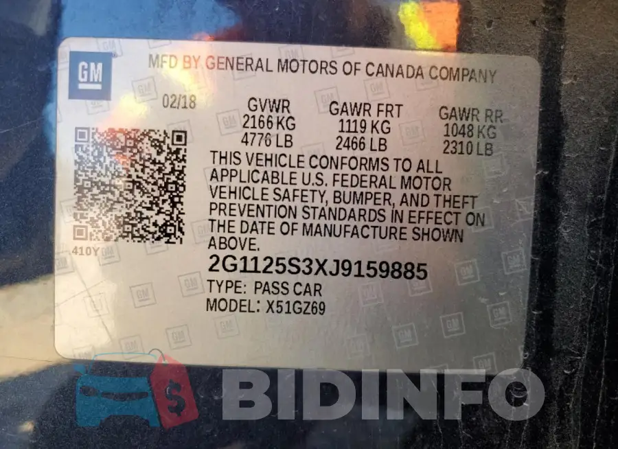 2G1125S3XJ9159885 Photo# 12