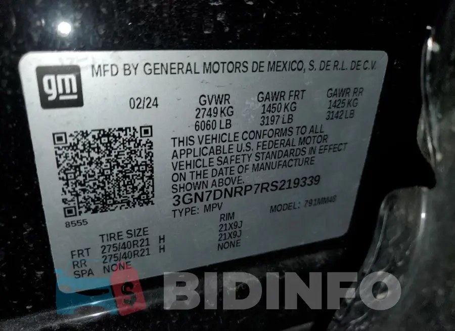 3GN7DNRP7RS219339 Photo# 14