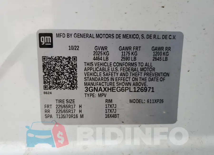 3GNAXHEG6PL126971 Photo# 14