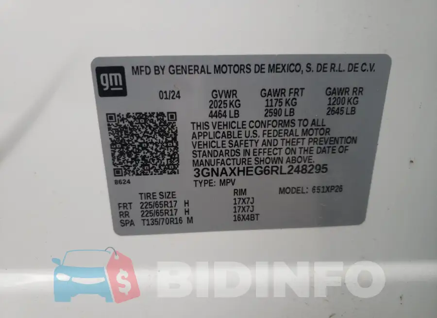 3GNAXHEG6RL248295 Photo# 13