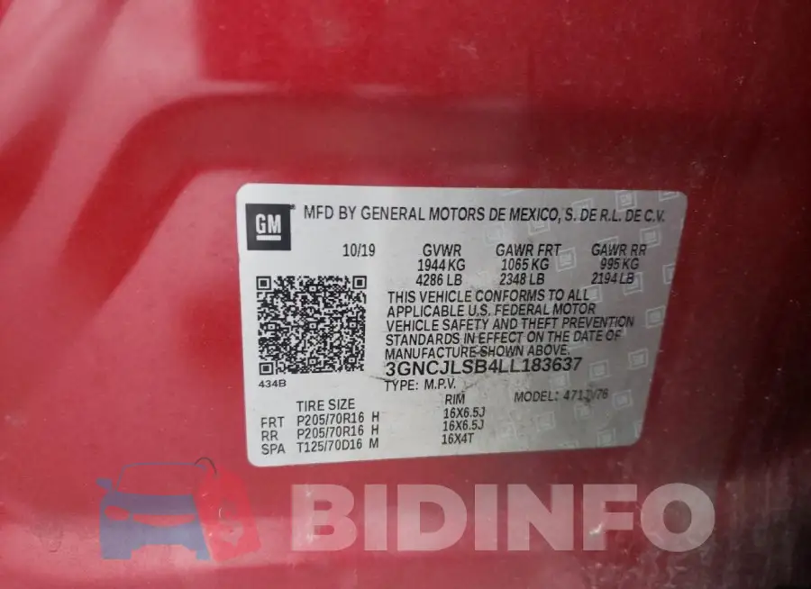 3GNCJLSB4LL183637 Photo# 13