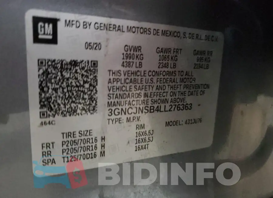 3GNCJNSB4LL276363 Photo# 13