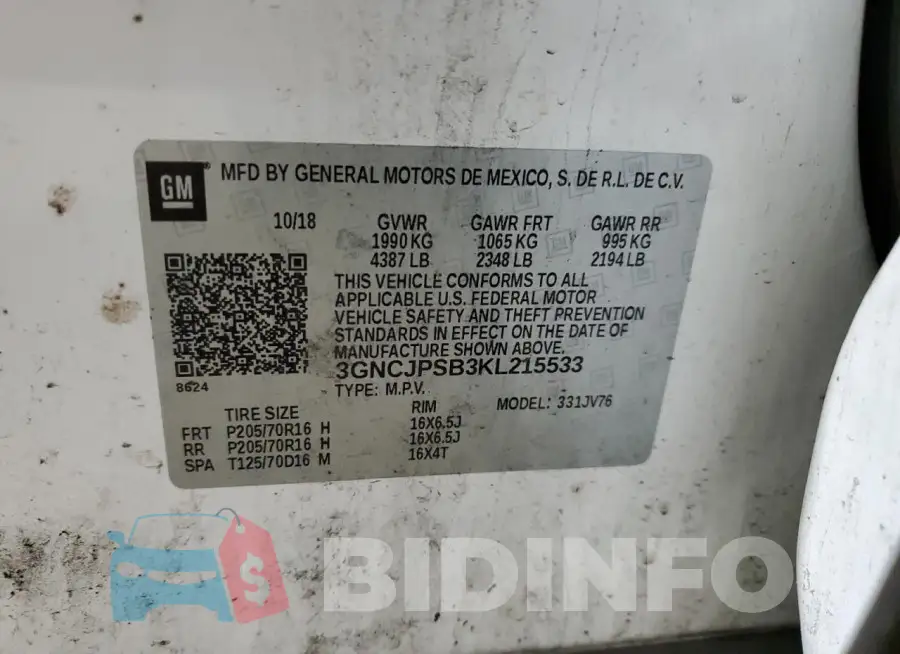 3GNCJPSB3KL215533 Photo# 13