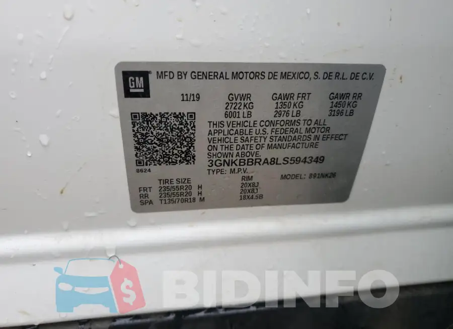 3GNKBBRA8LS594349 Photo# 14